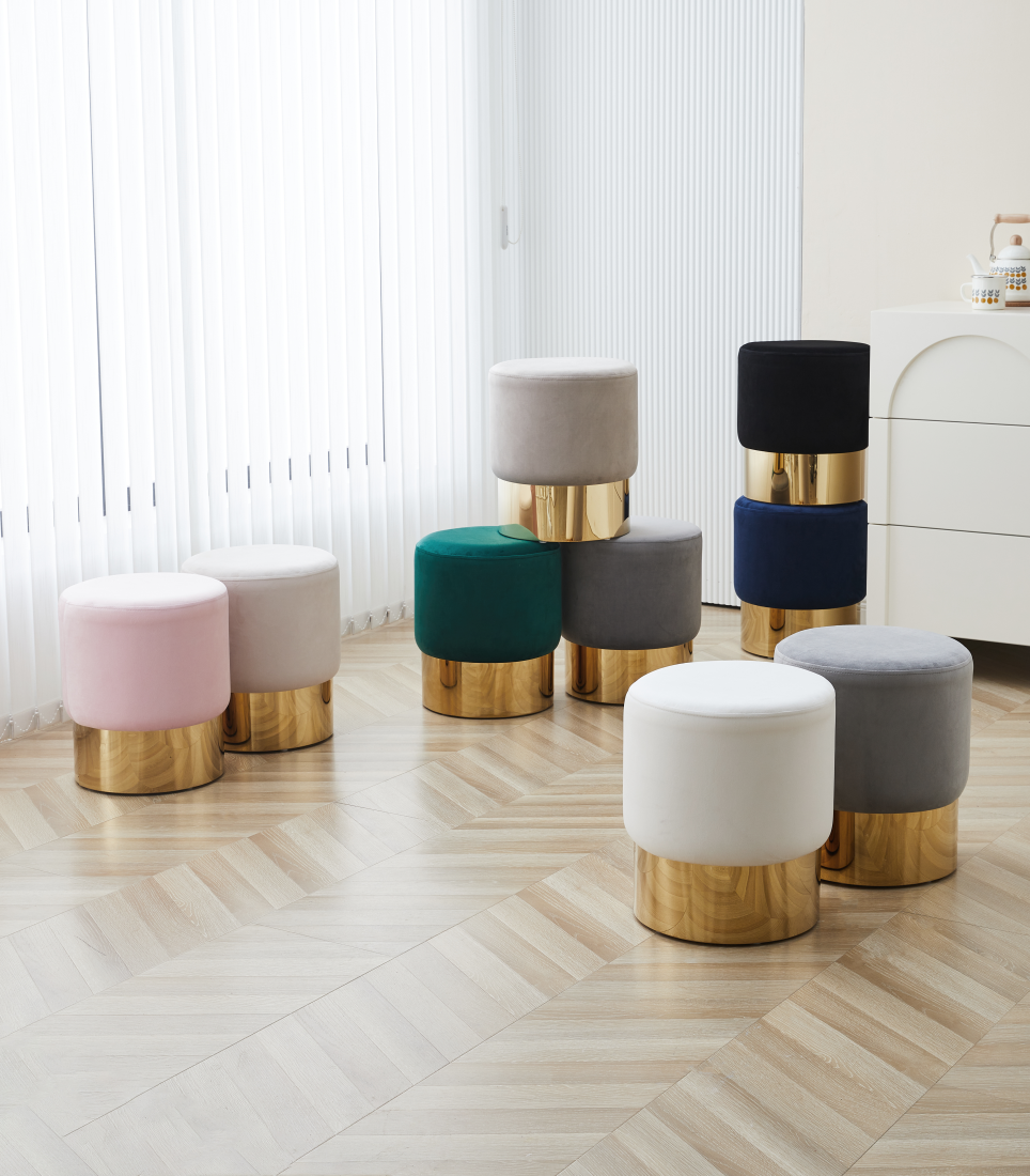 POUF P02 BEIGE D35xH40cm | MULTI-AFFAIRES