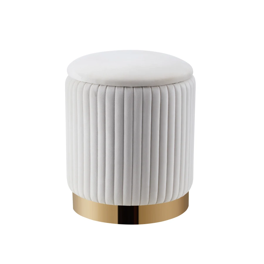 POUF P03 ECRU D35xH42cm | MULTI-AFFAIRES