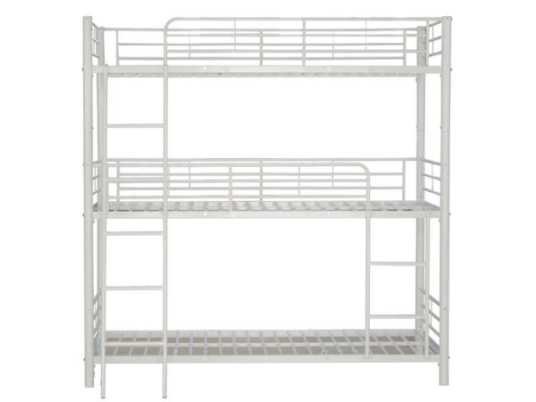 LIT SUPERPOSÉ TRIO EN METAL BLANC 1 PLACE 90x190 cm | MULTI-AFFAIRES