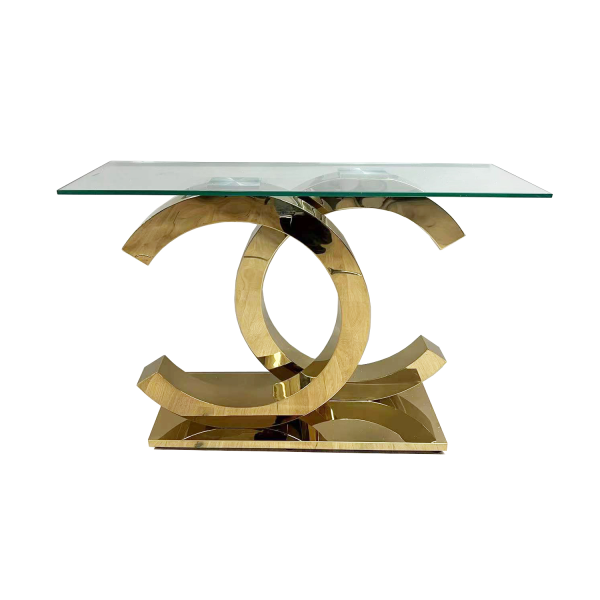 Console CC4 Transparent Doré | MULTI-AFFAIRES