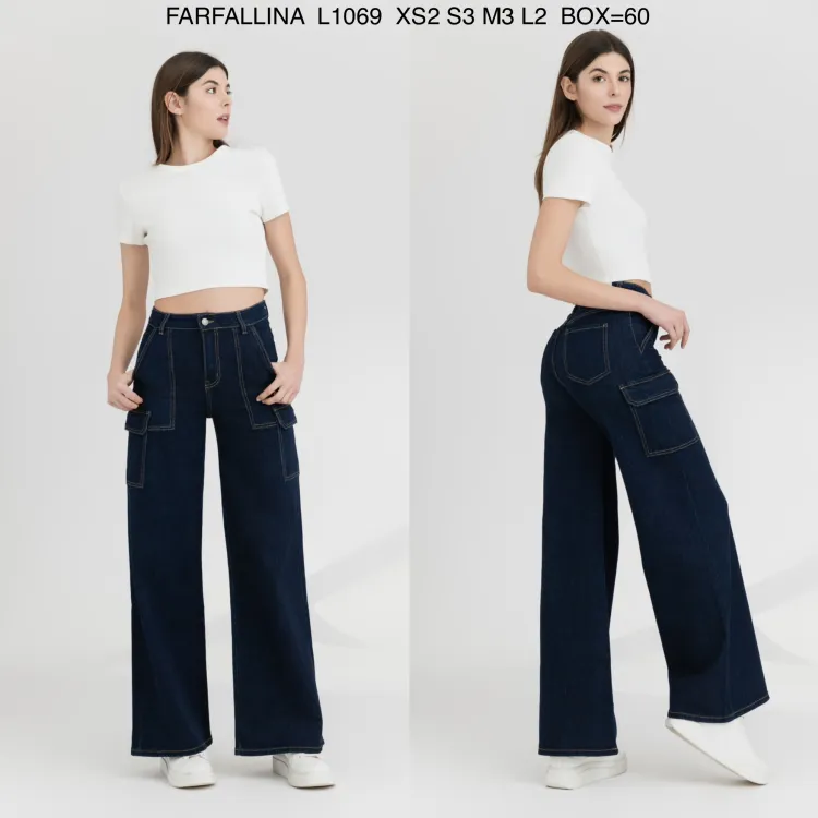 Women's Denim from clothing wholesaler FARFALLINA in Italy